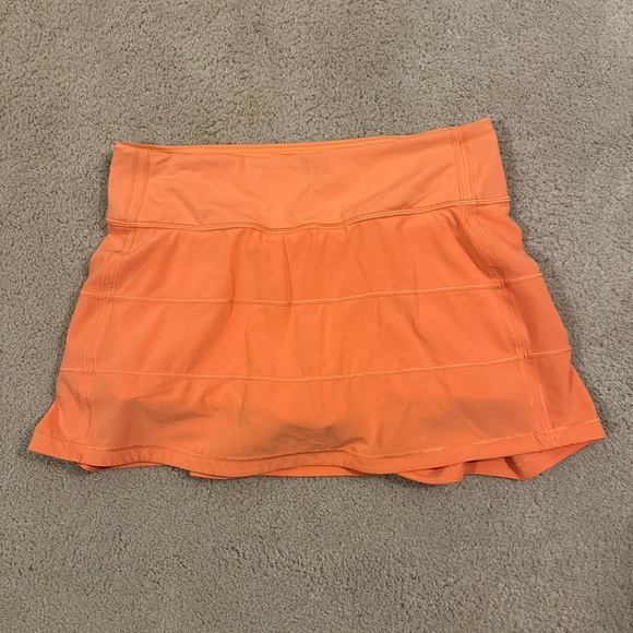 lululemon athletica Pants - Lululemon Orange Tennis Skirt Size 4